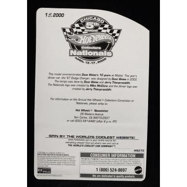 Hot Wheels 67 Dodge Charger 2005 5th Nationals Convention Weise Dinner Car