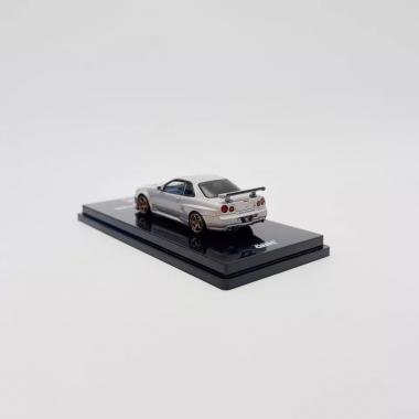 INNO64 1:64 Nissan GT-R R34 V-SPEC II Silver