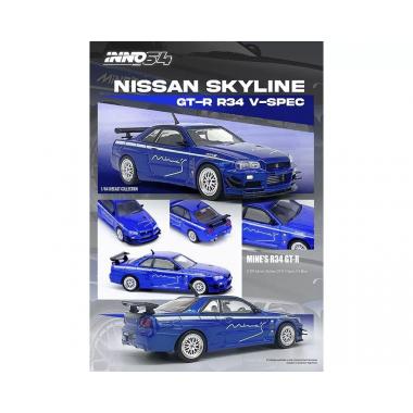 INNO64 Nissan R34 GT-R V-Spec By Mine's Blue 