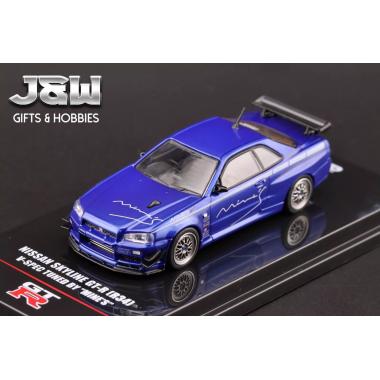 INNO64 Nissan R34 GT-R V-Spec By Mine's Blue 