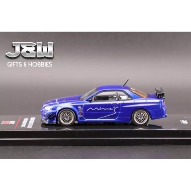 INNO64 Nissan R34 GT-R V-Spec By Mine's Blue 