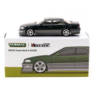 Tarmac Works Toyota Mark II JZX100 RHD Dark Green Metallic 